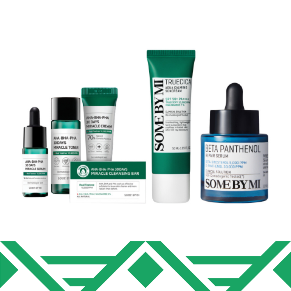 مجموعة العناية بالبشرة الدهنية والمختلطة - تحت 25 سنة