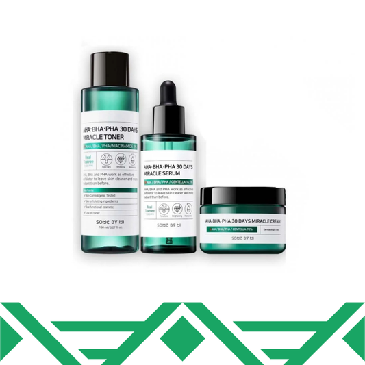 أحماض التقشير المعجزة المجموعة الثلاثية